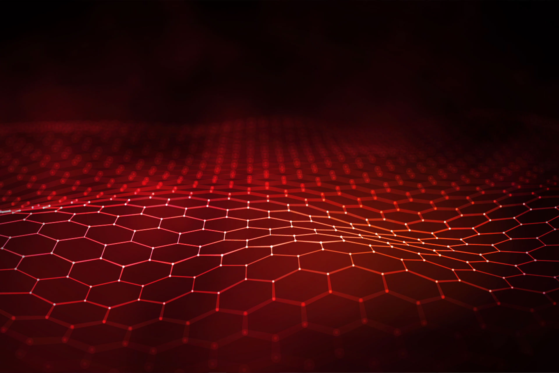 Red Digital Hexagonal Grid Article Hero Background