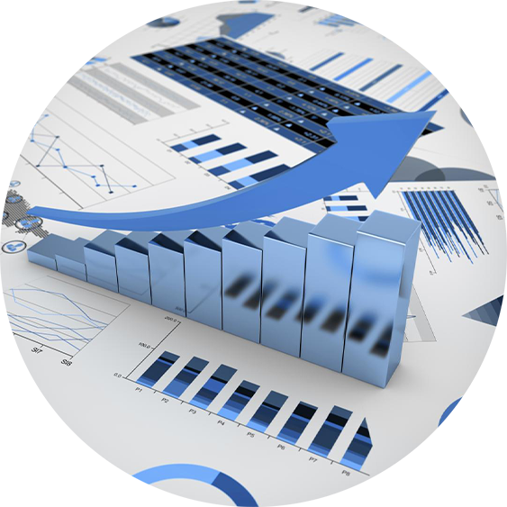 lenders-competitor-segment-analysis-circle Chart Up Blue Circle