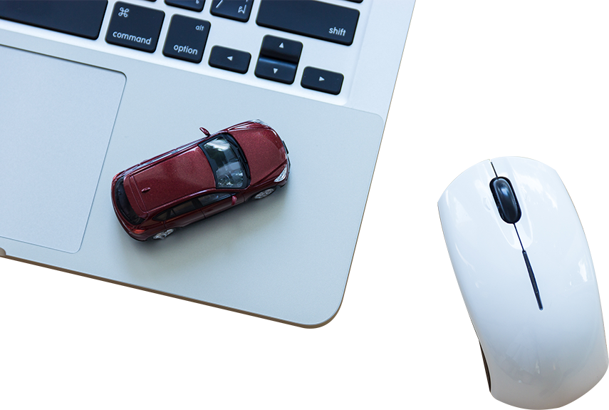lenders-digital-retailing-new-graphic Computer and Toy Car