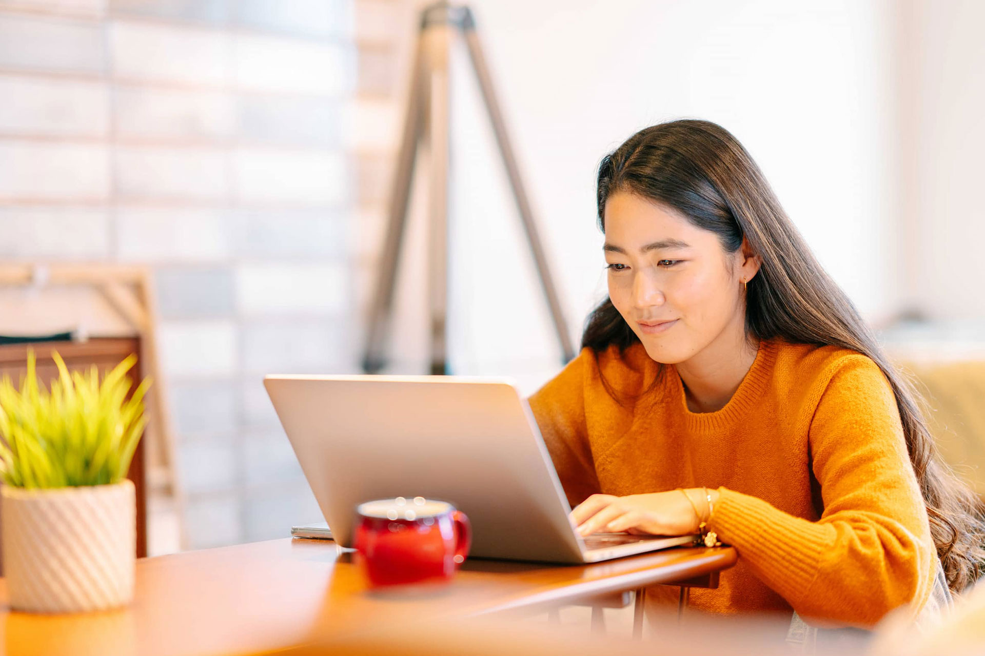 Woman on Laptop Article Hero Background